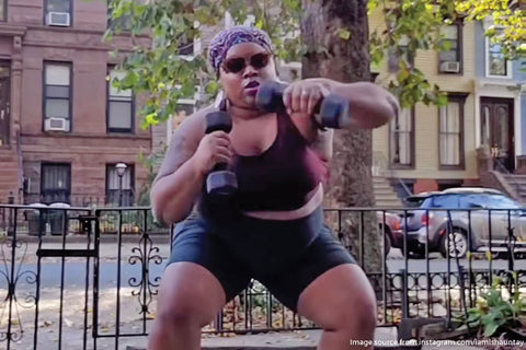 latoya shauntay snell excercising