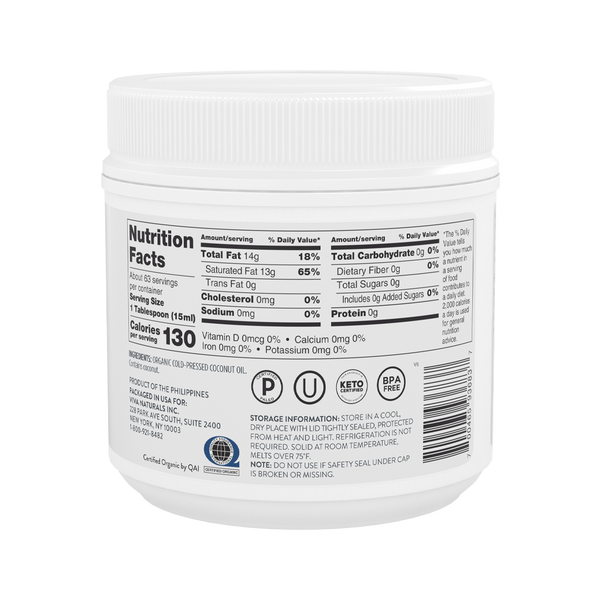 Organic Coconut Oil, Virgin